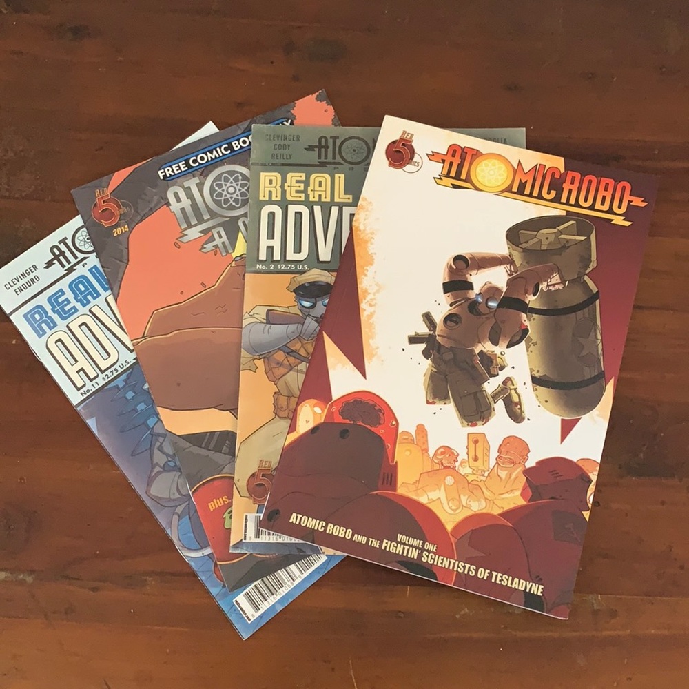 Vintage Atomic Robo Comic Books (set of 4)